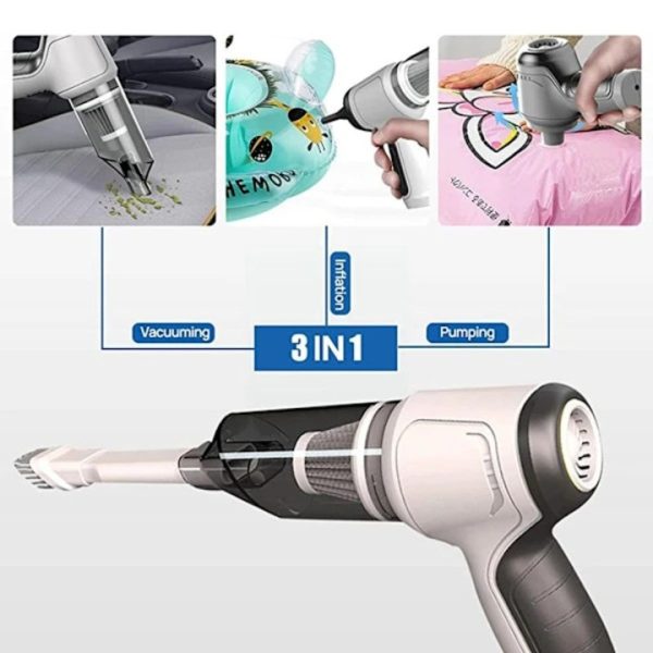 Aspirator auto portabil 3 in 1